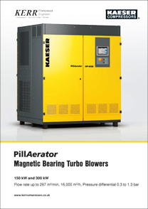 PillAerator Magnetic Bearing Turbo Blowers 150 & 300kW – up to 267 m³/min