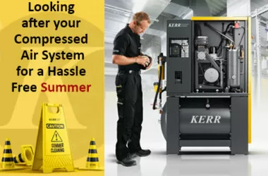 Looking after your compressed air system in Summer