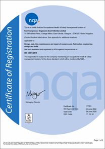Kerr - NQA 45001 Certificate (all Centres) 22-23