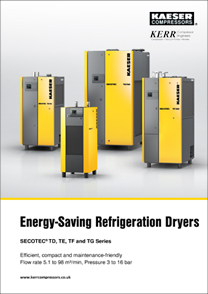 KERR KAESER SECOTEC Dryer - TD-TE-TF-TG Series Brochure cover