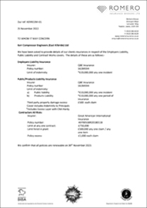 Kerr - Insurance Cover Document 2023