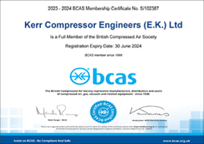 KERR - BCAS Membership Certificate