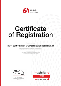 Achilles Certificate of Registration