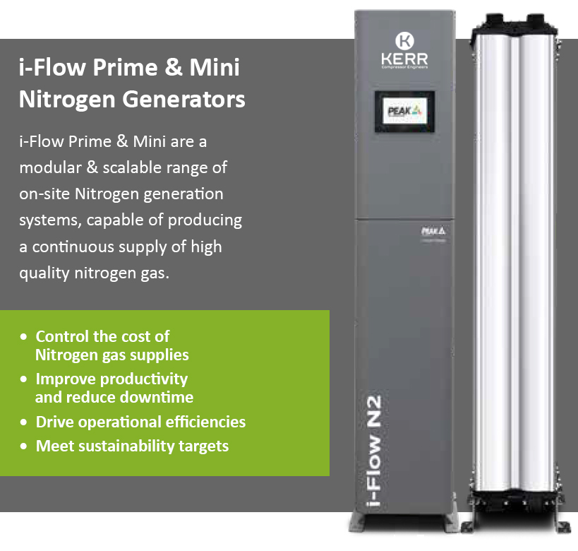 Peak Gas iFlow Series PSA Nitrogen Generator Features
