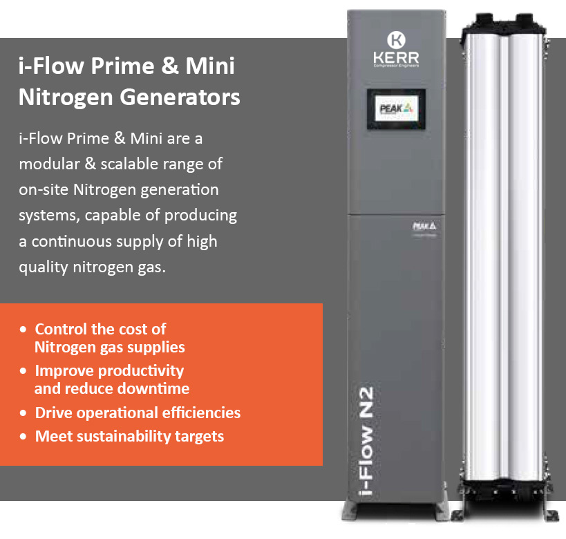 Peak Gas i-Flow Prime & Mini Nitrogen Generators